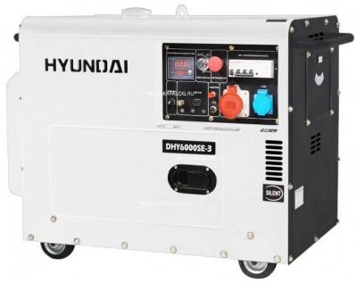 Дизельный генератор Hyundai DHY 6000SE-3 с АВР 