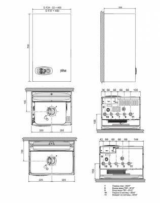 Настенный газовый котел Ferroli DIVATECH D C 24